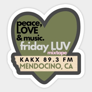 Friday LUV mixtape 2 Sticker